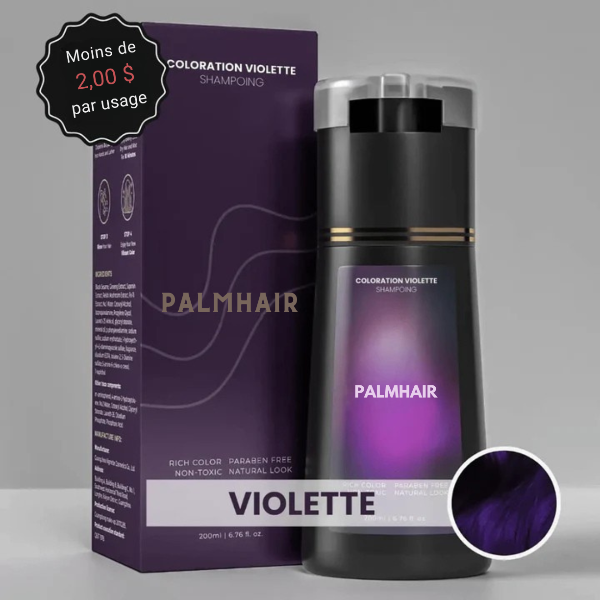 PalmHair™ - Shampoing colorant instantané