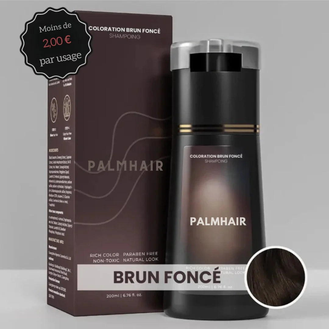 (2) PalmHair™ - Shampoing colorant instantané