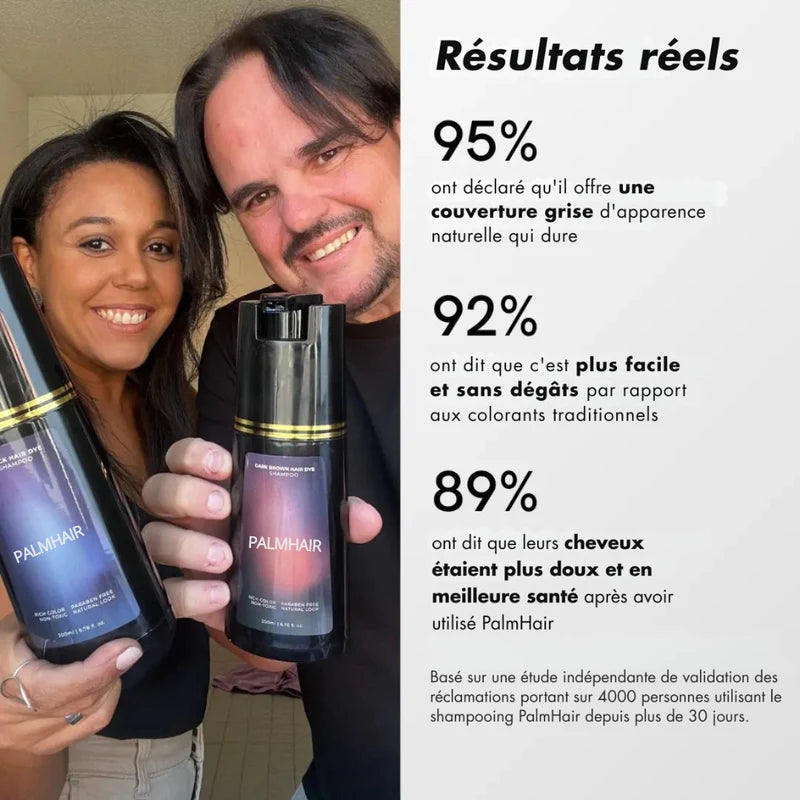 (2) PalmHair™ - Shampoing colorant instantané