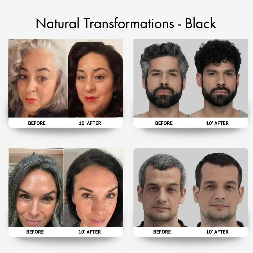Instant hair dye shampoo